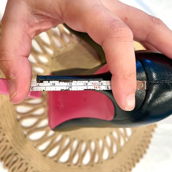 Dee Ocleppo Dee Office Party Logo Pump Black Leather Size EU 38 - Picture 9 of 13